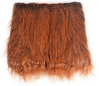 Lion Mane Dog Costume – brown fur-like lion mane material on a white background