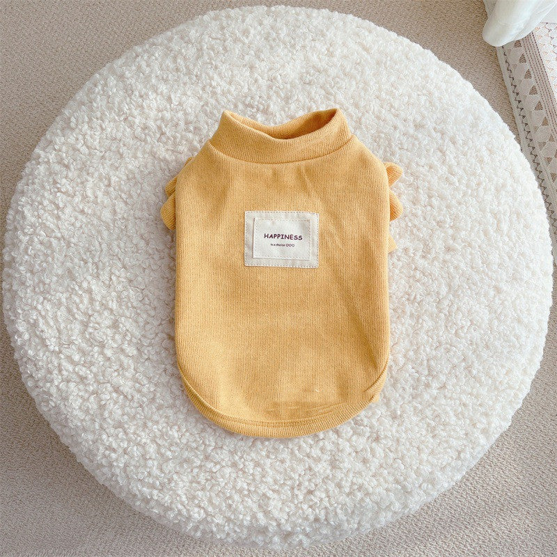 Ruffle-Sleeve Dog Sweater – Cute Knit Pullover