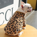 Leopard Fleece Dog Pajamas – Cozy Leopard Print Pullover