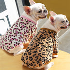 Leopard Fleece Dog Pajamas – Cozy Leopard Print Pullover