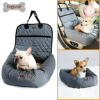 Cushioned Dog Car Seat Bed