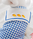 Gingham Ruffle Pet Shirt – Checkered Dog Shirt