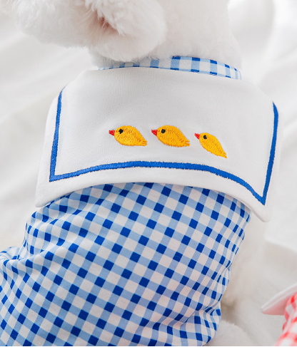Gingham Ruffle Pet Shirt – Checkered Dog Shirt
