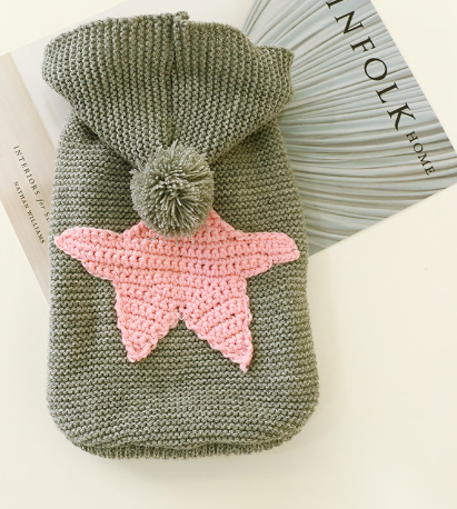 Star Knit Pet Sweater – Cozy Star Pattern Pullover