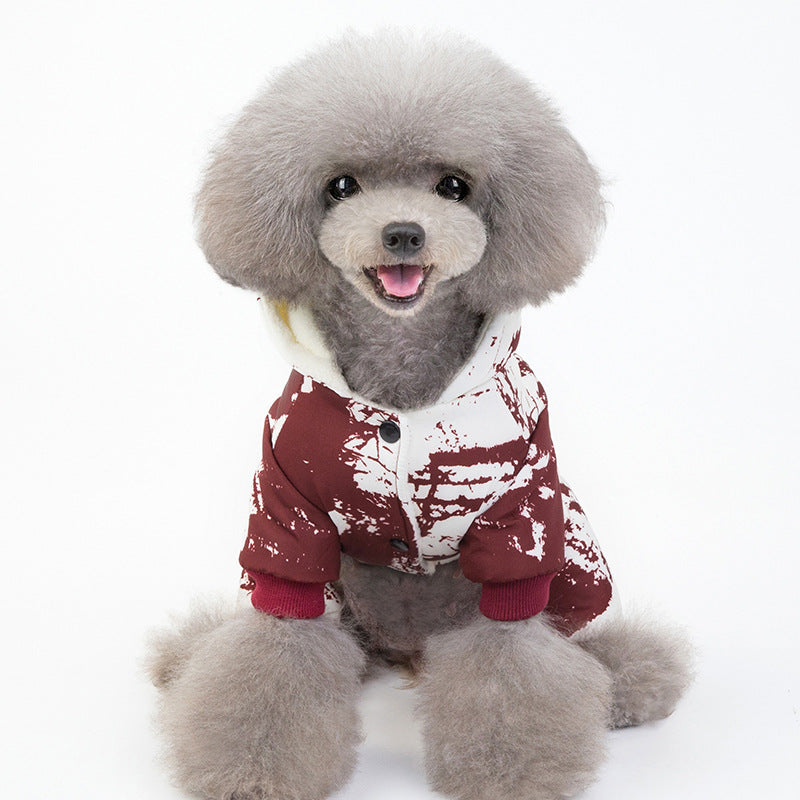 Camouflage Four-Leg Dog Hoodie – Full-Coverage Camo Jumpsuit