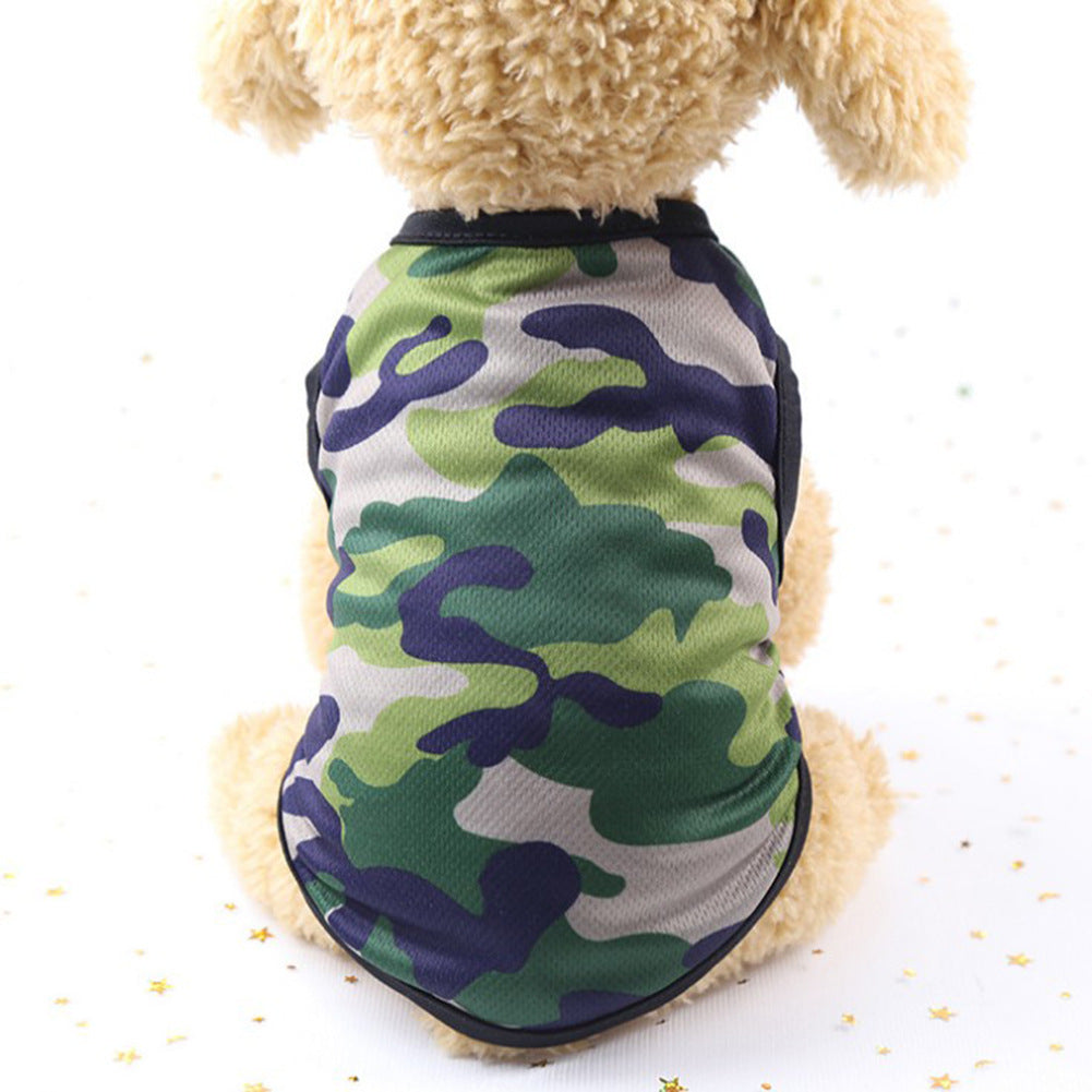 Camouflage Mesh Dog Vest – Lightweight Camo Sleeveless Vest