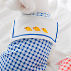 Gingham Ruffle Pet Shirt – Checkered Dog Shirt
