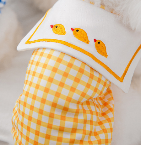 Gingham Ruffle Pet Shirt – Checkered Dog Shirt