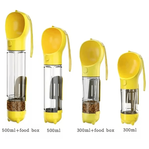 3-in-1 Portable Dog Water Bottle & Food Container